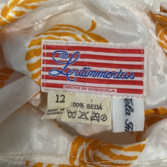 Vintage Silk Venezuelan Dress - Picture 9 of 9